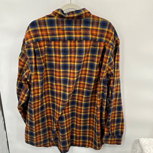 Duluth Men's Relaxed Fit Plaid Flannel Shirt 2XL Button Front 100% Cotton Long S - Picture 5 of 7